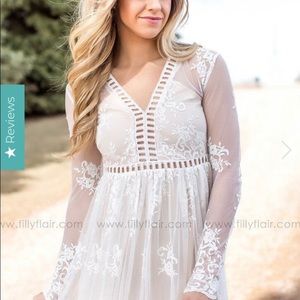 Ivory Lace Maxi Dress